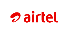 Telecom Service Provider Airtel's logo displayed