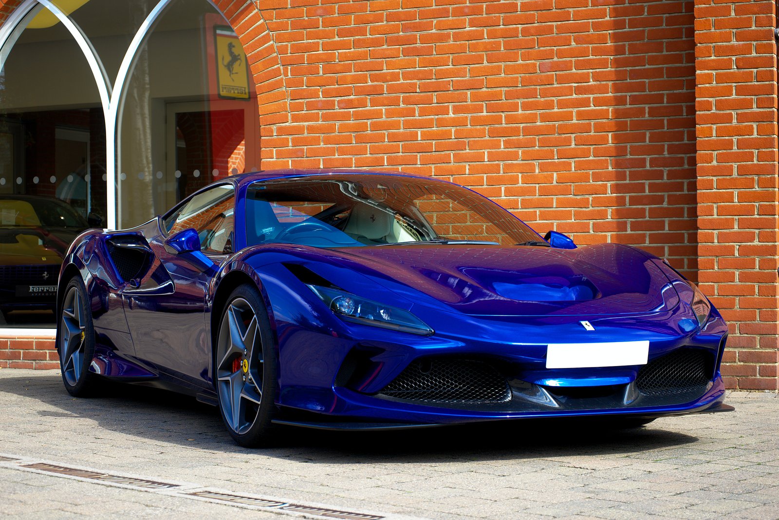 Beautiful Blue Ferrari Car