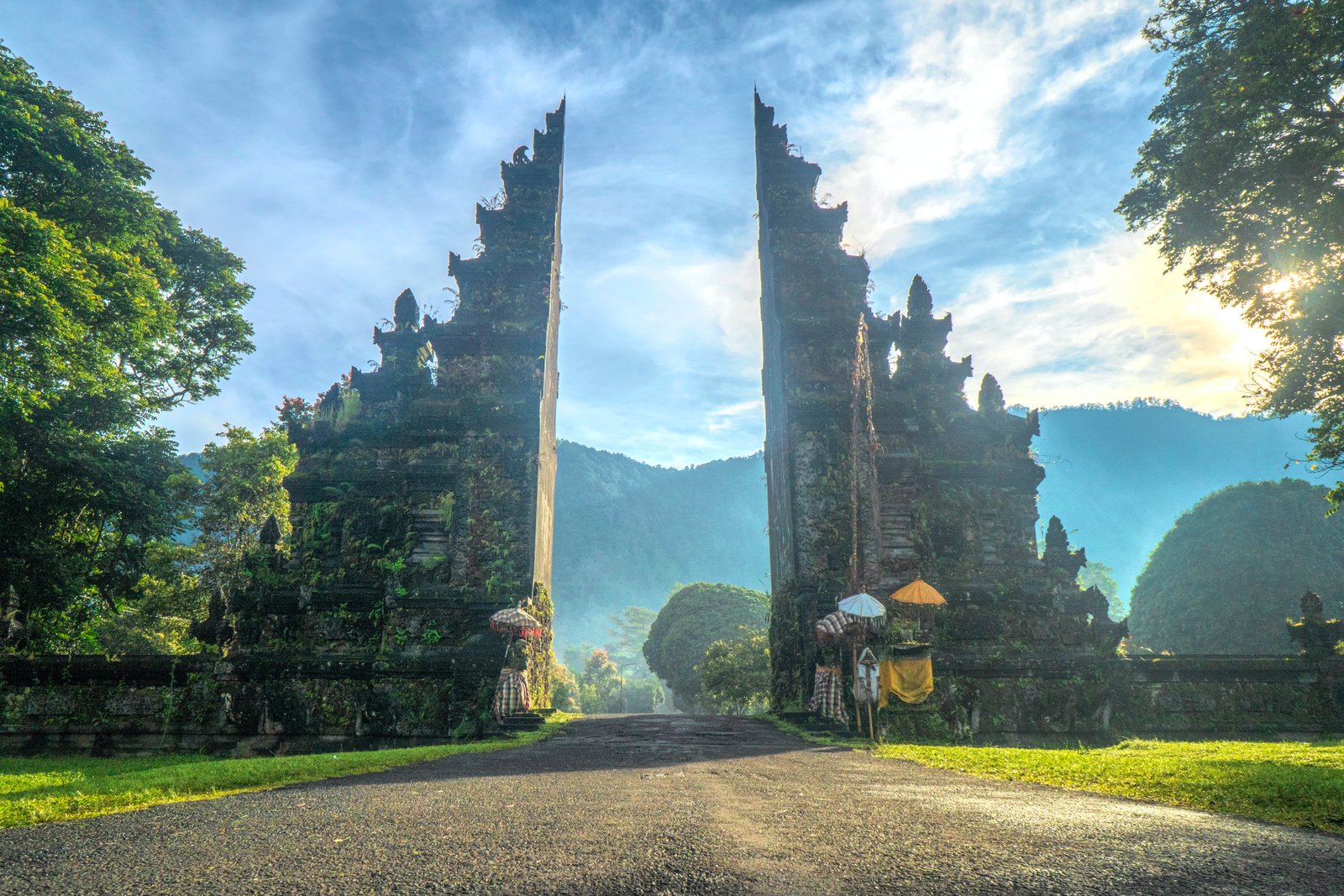 A scenic tourist spot in Indonesia