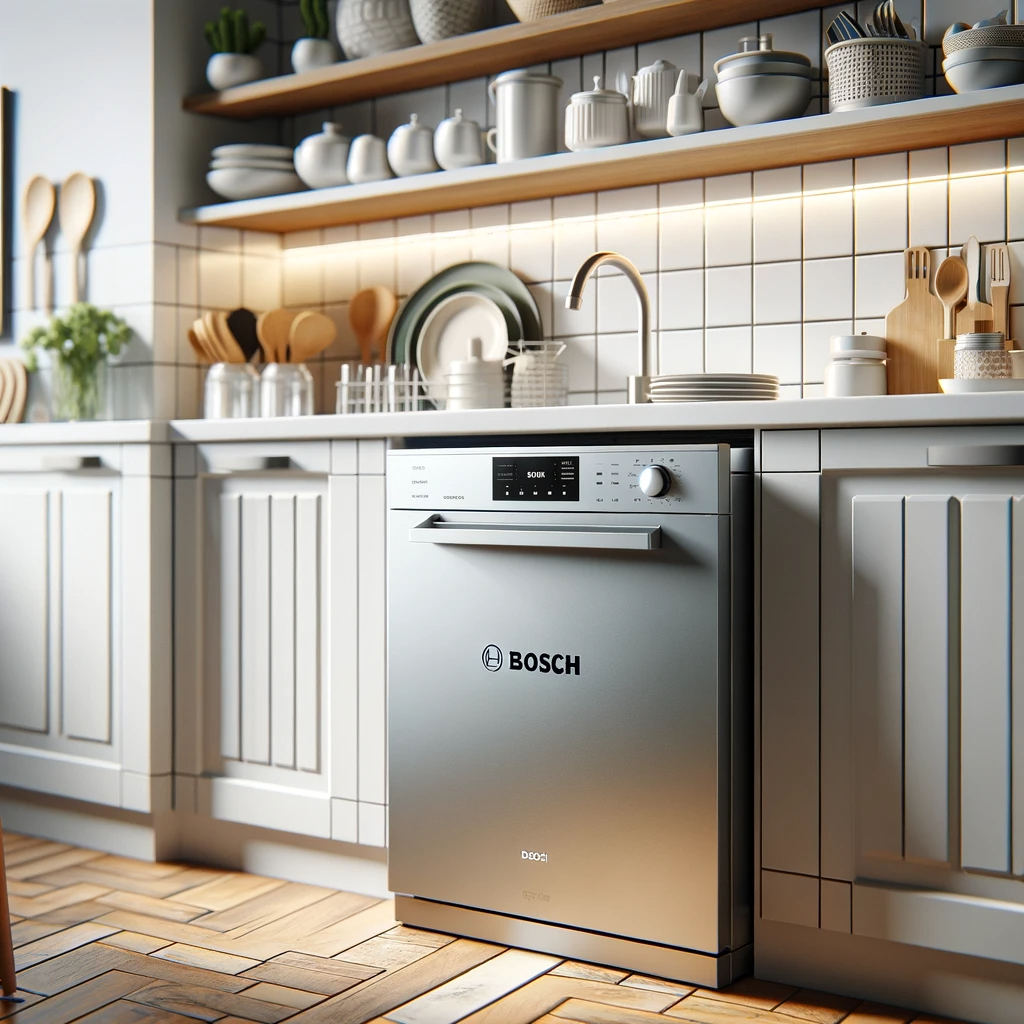 Image of a Bosch Dishwasher in an Indian kitchen